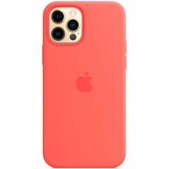 MR1_82464 Чехол silicone case для iphone 12, 12 pro с magsafe розовый citrus SILICONE CASE