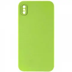 MR4_32970 Чохол silicone case full camera square side copy для iphone xs party зелений 