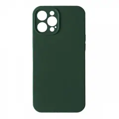 ЧОХОЛ SILICONE CASE FULL CAMERA SQUARE SIDE COPY ДЛЯ IPHONE 14 PRO MAX DARK ЗЕЛЕНИЙ