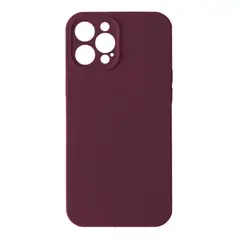 ЧОХОЛ SILICONE CASE FULL CAMERA SQUARE SIDE COPY ДЛЯ IPHONE 12 PRO MAX MARSALA