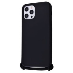 MR1_83768 Чохол lanyard case для iphone 12 pro max зі шнурком, чорний LANYARD CASE