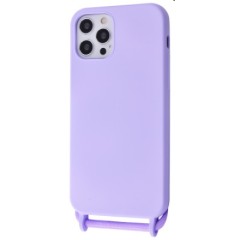 MR1_83740 Чехол lanyard case для iphone 12 mini со шнурком light пурпурный LANYARD CASE