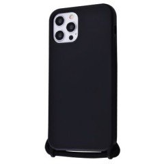 MR1_83768 Чохол lanyard case для iphone 12 pro max зі шнурком, чорний LANYARD CASE