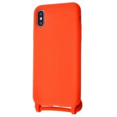 MR1_83747 Чохол lanyard case для iphone xs max зі шнурком помаранчевий LANYARD CASE