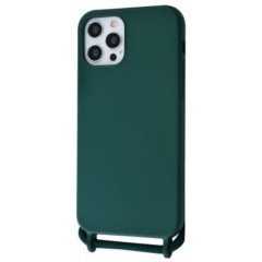 MR1_83739 Чохол lanyard case для iphone 12 mini зі шнурком forest зелений LANYARD CASE
