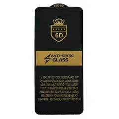 MR4_36949 Захисне скло 6d anti-static для samsung a12 (a125), чорний (тех. пак) PRC