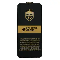 ЗАХИСНЕ СКЛО 6D ANTI-STATIC ДЛЯ SAMSUNG A13 4G (A135), ЧОРНИЙ, (ТЕХ. ПАК)