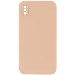 MR4_36295 Чохол silicone case full camera square side copy для iphone xs рожевий sand 