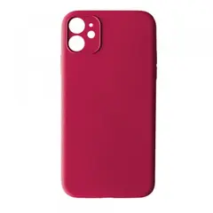 MR4_38793 Чохол silicone case full camera copy для iphone 11 (36) rose червоний 