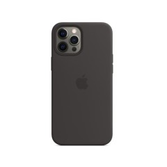 MR1_84854 Чохол silicone case для iphone 12 pro max prc, чорний SILICONE CASE