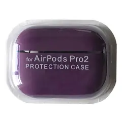 MR4_39277 Чохол для airpods pro 2 silicone case, microfiber пурпуровий 