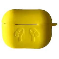 ЧОХОЛ ДЛЯ AIRPODS PRO 2 СИЛІКОНОВИЙ LOGO 2IN1 (+ КАРАБИН) (ТЕХ. ПАК) ЖОВТИЙ