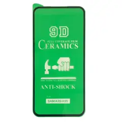 MR4_51028 Захисне скло ceramic для samsung a35 5g (a356), a55 5g (a556), чорний (тех. пак) PRC