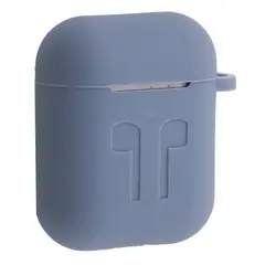 MR4_51249 Чохол для airpods силіконовий logo 2in1 (+ карабин) (тех. пак) lavander 