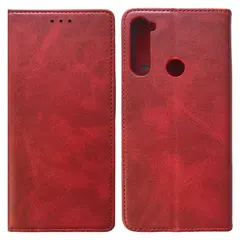 ЧОХОЛ-КНИЖКА BLACK TPU MAGNET ДЛЯ REDMI NOTE 8T ЧЕРВОНИЙ