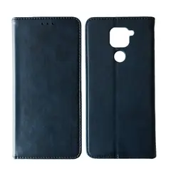 ЧОХОЛ-КНИЖКА BLACK TPU MAGNET ДЛЯ REDMI NOTE 9 СИНІЙ
