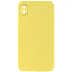 MR4_53504 Чохол silicone case full camera square side copy для iphone xs жовтий 