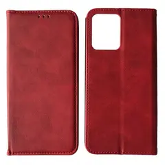 ЧОХОЛ-КНИЖКА BLACK TPU MAGNET ДЛЯ REDMI 13C, POCO C65 ЧЕРВОНИЙ
