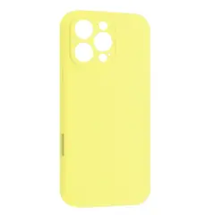 ЧОХОЛ SILICONE CASE FULL CAMERA COPY ДЛЯ IPHONE 16 PRO (51) MELLOW ЖОВТИЙ