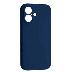 ЧОХОЛ SILICONE CASE FULL CAMERA COPY ДЛЯ IPHONE 16 PLUS (63) DEEP NAVY