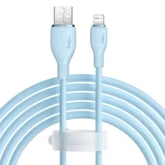 КАБЕЛЬ BASEUS PUDDING SERIES FAST CHARGING CABLE USB-A TO LIGHTNING 2.4A 2M GALAXY СИНІЙ P10355700311-01