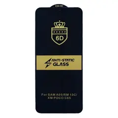 MR4_55222 Захисне скло 6d anti-static для samsung a06 (a065), чорний, (тех. пак) PRC