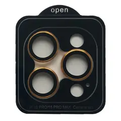 ЗАХИСНЕ СКЛО CAMERA METAL ДЛЯ IPHONE 15 PRO, 15 PRO MAX GOLD