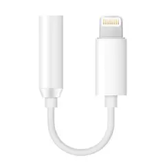 АДАПТЕР АУДІО AUX (3.5) - LIGHTNING J-002 (BLUETOOTH), БІЛИЙ