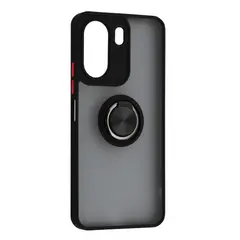 ЧОХОЛ GINGLE RING CASE ДЛЯ REDMI 13C, POCO C65, ЧОРНИЙ