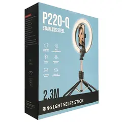 МОНОПОД-ТРИПОД PRO SERIES P220Q LED LAMP AL 2.3М. BLUETOOTH ПУЛЬТ ДУ