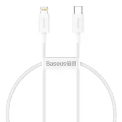 КАБЕЛЬ PD BASEUS SUPERIOR SERIES FAST CHARGING DATA CABLE TYPE-C TO LIGHTNING PD 20W 0.25M, БІЛИЙ CATLYS-02