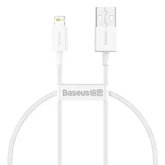 КАБЕЛЬ BASEUS SUPERIOR SERIES FAST CHARGING DATA CABLE USB-A TO LIGHTNING 2.4A 0.25M, БІЛИЙ CALYS-02