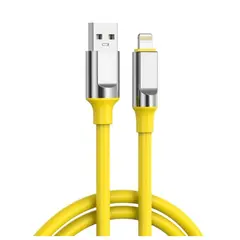 КАБЕЛЬ XO NB251 LIQUID SILICONE RUBBER ДЛЯ LIGHTNING 6A, 1M ЖОВТИЙ