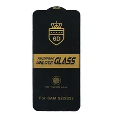 ЗАХИСНЕ СКЛО 6D ANTI-STATIC ДЛЯ SAMSUNG S22, ЧОРНИЙ (ТЕХ. ПАК)