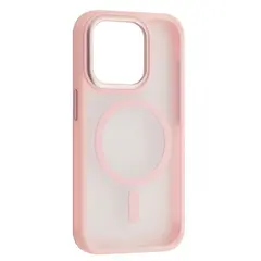 MR4_58747 Чохол new matte magsafe для iphone 12 pro max рожевий 