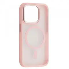 MR4_58783 Чохол new matte magsafe для iphone 12 pro max рожевий (деф. пак) 