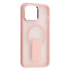 MR4_58685 Чохол stand matte magsafe для iphone 15 pro рожевий 
