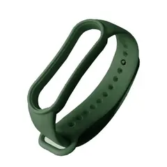 РЕМІНЕЦЬ ДЛЯ XIAOMI MI BAND 3, 4 DARK ЗЕЛЕНИЙ