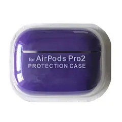 ЧОХОЛ ДЛЯ AIRPODS PRO 2 SILICONE CASE, MICROFIBER ФІОЛЕТОВИЙ