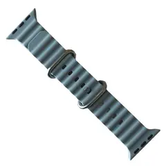 РЕМІНЕЦЬ OCEAN BAND ДЛЯ APPLE WATCH 42, 44, 45, 49 STONE LOTUS СИНІЙ