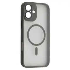 MR4_59060 Чохол rock guard touch series with magnetic (anti-drop lens) для iphone 16 plus, сірий 