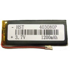 MR1_89810 Аккумулятор универсальный prc 403080p, (7.7x3.2cm, 3.7v, 1200mah) PRC