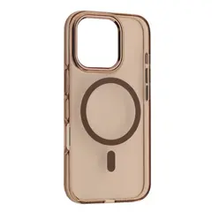 ЧОХОЛ SILVER SHIELD MAGSAFE ДЛЯ IPHONE 16 TRANSPARENT DESERT GOLD