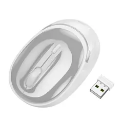 КОМПЮТЕРНА МИШКА HOCO GM34 NUEVO DUAL-MODE BUSINESS WIRELESS MOUSE, СІРИЙ, БІЛИЙ