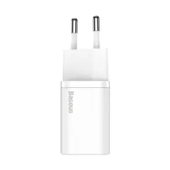 МЕРЕЖЕВИЙ ЗАРЯДНИЙ ПРИСТРІЙ BASEUS SUPER SI QUICK CHARGER 1C 30W EU, БІЛИЙ CCSUP-J02