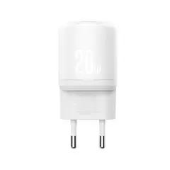 МЕРЕЖЕВИЙ ЗАРЯДНИЙ ПРИСТРІЙ XO L144 (EU) PD20W 1USB-A+1TYPE-C FAST CHARGER, БІЛИЙ