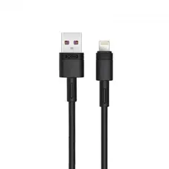 КАБЕЛЬ XO NB-Q166 FAST CHARGING USB CABLE ДЛЯ LIGHTNING 5A, 1M, ЧОРНИЙ