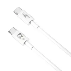 КАБЕЛЬ XO NB-Q190B 60W CHARGER CABLE TYPE-C TO TYPE-C 2M, БІЛИЙ