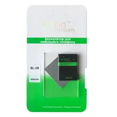 АКУМУЛЯТОР GRAND PREMIUM ДЛЯ NOKIA BL-5B