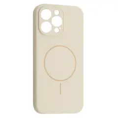 MR4_61782 Чохол silicone case full camera fine ring magsafe для iphone 12 pro max antique, білий 